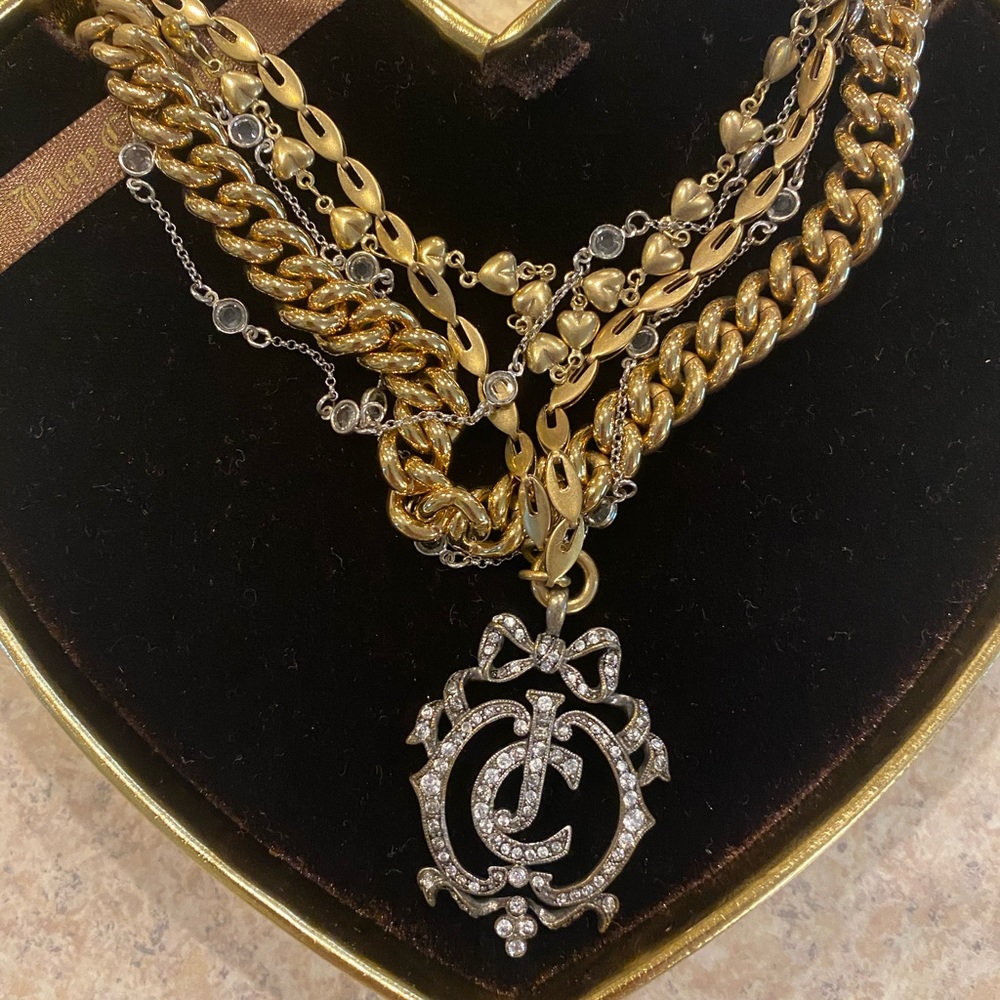 Juicy Couture layered necklace